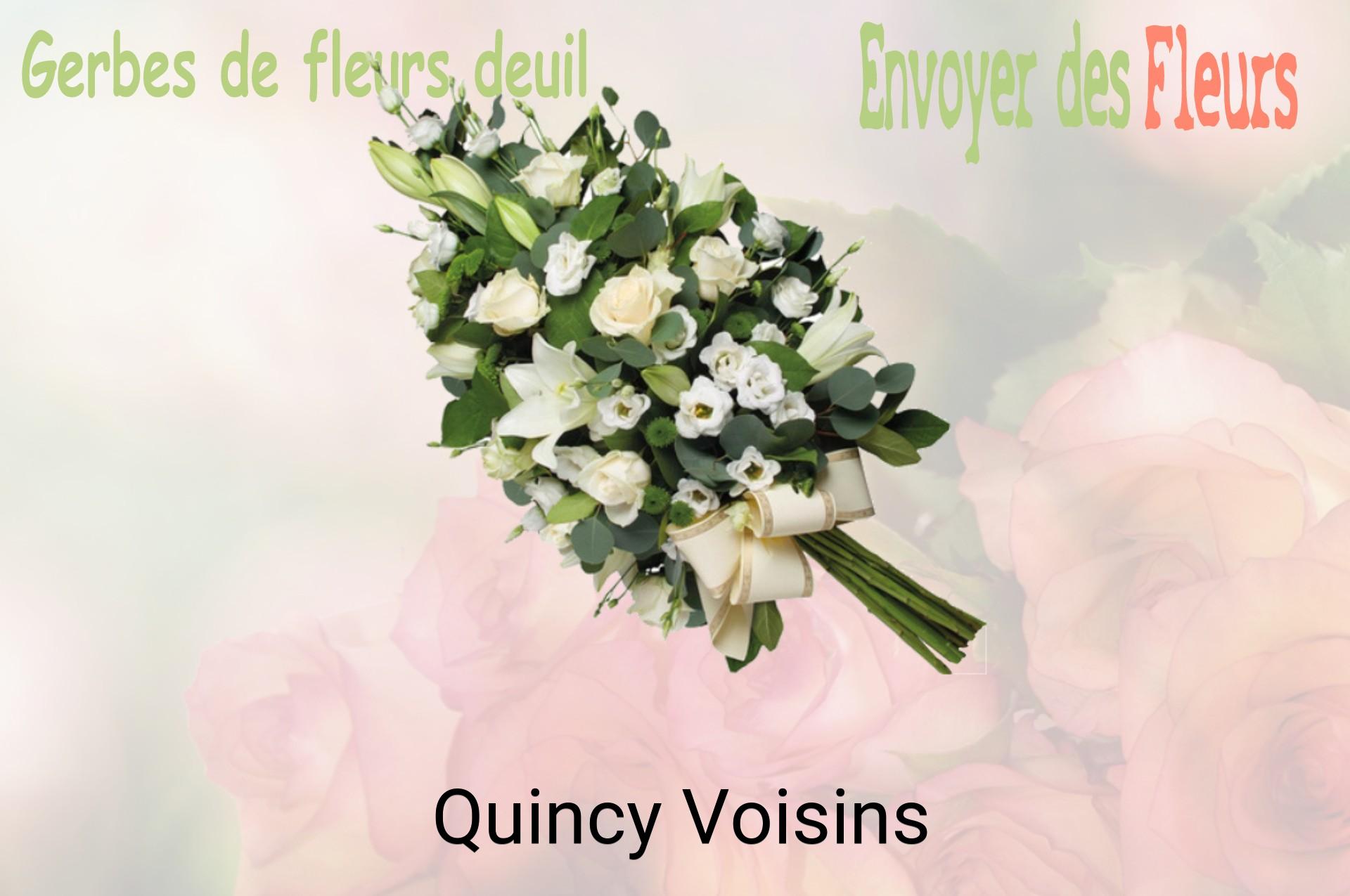 Gerbe de fleurs de deuil livrée à Quincy-Voisins